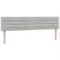 Preview: ARDEBO.de - Boxspringbett mit Matratzen Hellgrau 180x220 cm Samt