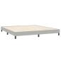 Preview: Boxspringbett mit Matratzen Hellgrau 180x220 cm Samt