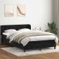 Preview: ARDEBO.de - Boxspringbett mit Matratze Schwarz 140x210 cm Samt