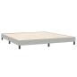 Preview: Boxspringbett mit Matratzen Hellgrau 180x220 cm Samt
