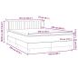 Preview: Boxspringbett mit Matratze Hellgrau 160x220 cm Samt