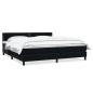 Preview: Boxspringbett mit Matratze Schwarz 180x220 cm Samt