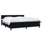 Preview: Boxspringbett mit Matratze Schwarz 180x220 cm Samt