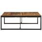 Preview: Couchtisch 100x100x35 cm Raues Massivholz Mango