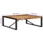 Preview: Couchtisch 100x100x35 cm Raues Massivholz Mango