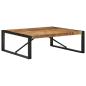 Preview: Couchtisch 100x100x35 cm Raues Massivholz Mango