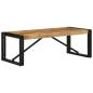 Preview: ARDEBO.de - Couchtisch 100x50x35 cm Raues Massivholz Mango