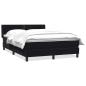 Preview: Boxspringbett mit Matratze Schwarz 160x220 cm Samt