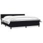 Preview: Boxspringbett mit Matratze Schwarz 180x220 cm Samt