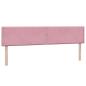 Preview: Boxspringbett mit Matratze Rosa 180x210 cm Samt