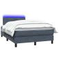 Preview: Boxspringbett mit Matratze Dunkelgrau 120x220 cm Samt