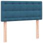 Preview: Boxspringbett mit Matratze Dunkelblau 80x210 cm Samt