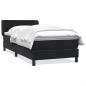 Preview: Boxspringbett mit Matratze Schwarz 90x220 cm Samt