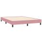 Preview: Boxspringbett mit Matratze Rosa 160x210 cm Samt