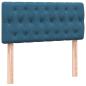 Preview: Boxspringbett mit Matratze Dunkelblau 80x210 cm Samt