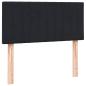 Preview: ARDEBO.de - Boxspringbett mit Matratze Schwarz 90x220 cm Samt