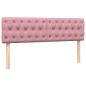 Preview: Boxspringbett mit Matratze Rosa 140x210 cm Samt