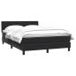 Preview: Boxspringbett mit Matratze Schwarz 160x220 cm Samt