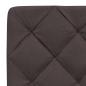 Preview: Bettgestell mit LED ohne Matratze Dunkelbraun 120x200 cm Stoff