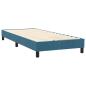 Preview: Boxspringbett mit Matratze Dunkelblau 80x220 cm Samt
