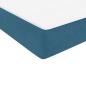 Preview: Boxspringbett mit Matratze Dunkelblau 90x220 cm Samt