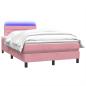 Preview: Boxspringbett mit Matratze Rosa 120x220 cm Samt