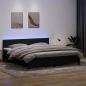 Preview: ARDEBO.de - Boxspringbett mit Matratze Schwarz 180x220 cm Samt