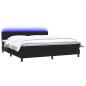 Preview: Boxspringbett mit Matratze Schwarz 180x220 cm Samt