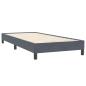 Preview: Boxspringbett mit Matratze & LED Dunkelgrau 80x220 cm Samt