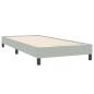Preview: Boxspringbett mit Matratze Hellgrau 80x220 cm Samt