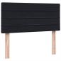 Preview: Boxspringbett mit Matratze Schwarz 80x220 cm Samt