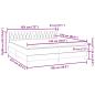 Preview: Boxspringbett mit Matratzen Dunkelgrau 180x220 cm Samt