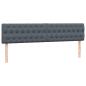 Preview: Boxspringbett mit Matratzen Dunkelgrau 180x220 cm Samt