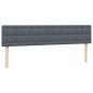 Preview: Boxspringbett mit Matratzen Dunkelgrau 180x220 cm Samt