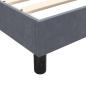 Preview: Boxspringbett mit Matratzen Dunkelgrau 180x220 cm Samt