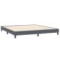 Preview: Boxspringbett mit Matratzen Dunkelgrau 180x210 cm Samt