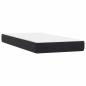 Preview: ARDEBO.de - Boxspringbett mit Matratze Schwarz 180x220 cm Samt