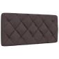 Preview: Bettgestell ohne Matratze Dunkelbraun 100x200 cm Stoff