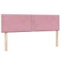 Preview: ARDEBO.de - Boxspringbett mit Matratze Rosa 160x210 cm Samt