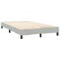 Preview: Boxspringbett mit Matratze Hellgrau 120x220 cm Samt