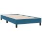Preview: Boxspringbett mit Matratze Dunkelblau 80x210 cm Samt