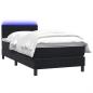 Preview: Boxspringbett mit Matratze Schwarz 90x220 cm Samt