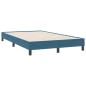 Preview: Boxspringbett mit Matratze Dunkelblau 120x220 cm Samt