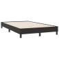 Preview: ARDEBO.de - Boxspringbett mit Matratze Schwarz 120x220 cm Samt