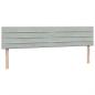 Preview: Boxspringbett mit Matratze Hellgrau 180x220 cm Samt