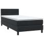 Preview: Boxspringbett mit Matratze Schwarz 90x220 cm Samt