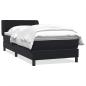 Preview: Boxspringbett mit Matratze Schwarz 90x210 cm Samt