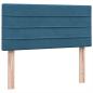 Preview: Boxspringbett mit Matratze Dunkelblau 80x210 cm Samt
