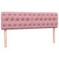 Preview: Boxspringbett mit Matratze Rosa 160x220 cm Samt