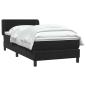 Preview: Boxspringbett mit Matratze Schwarz 90x210 cm Samt